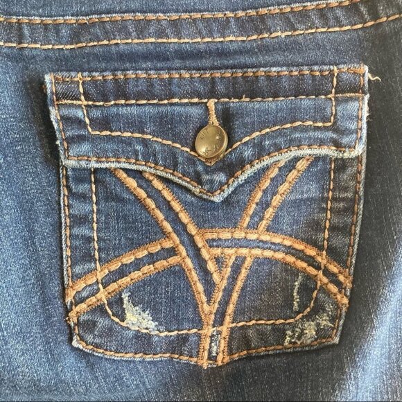 KUT FROM THE KLOTH Sz 12 So Low Straight Leg Jeans - Picture 7 of 14